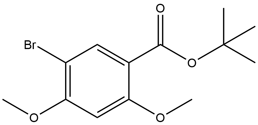 Tert-butyl 5-bromo-2,4-dimethoxybenzoate Structural