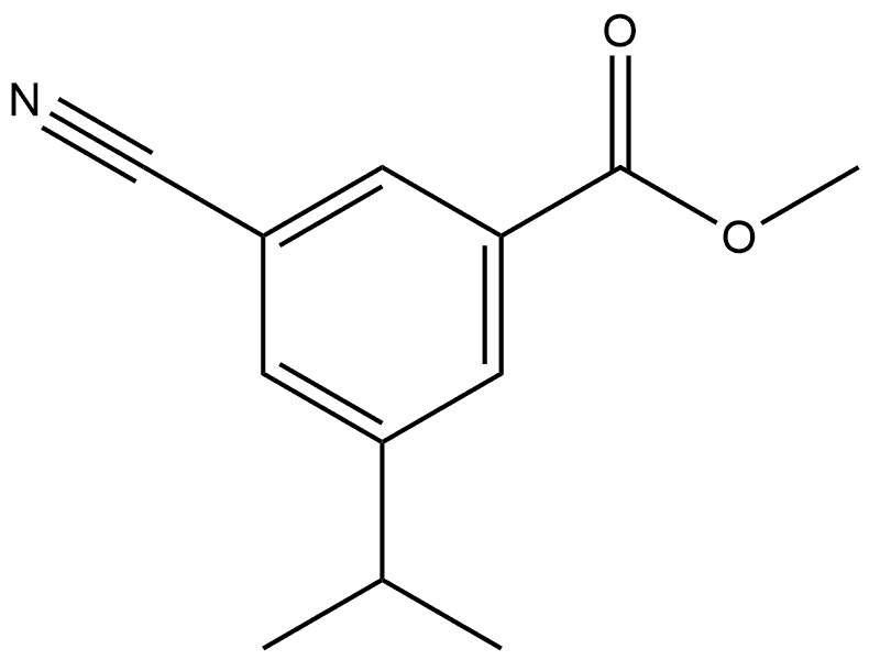 Methyl 3-cyano-5-isopropylbenzoate Structural