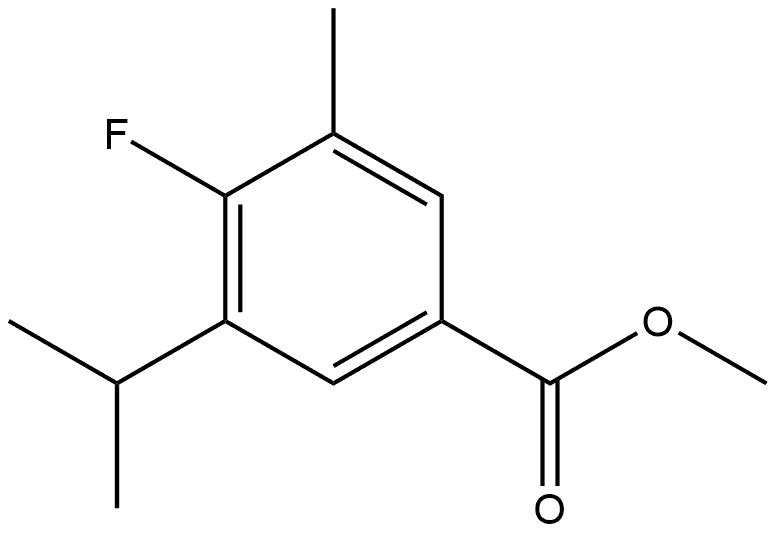 Methyl 4-fluoro-3-isopropyl-5-methylbenzoate Structural