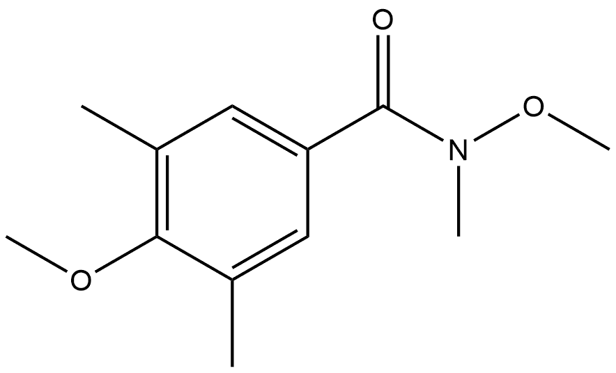 N,4-dimethoxy-N,3,5-trimethylbenzamide Structural