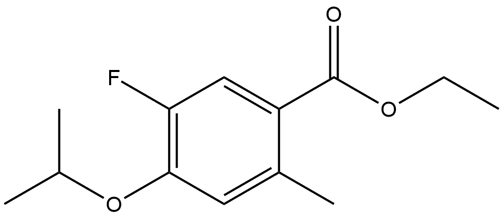 Ethyl 5-fluoro-4-isopropoxy-2-methylbenzoate Structural