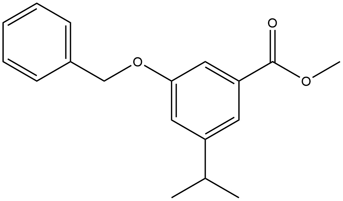Methyl 3-(benzyloxy)-5-isopropylbenzoate Structural