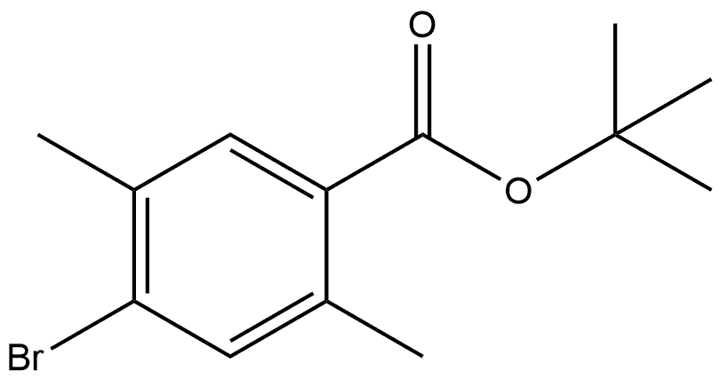 Tert-butyl 4-bromo-2,5-dimethylbenzoate Structural