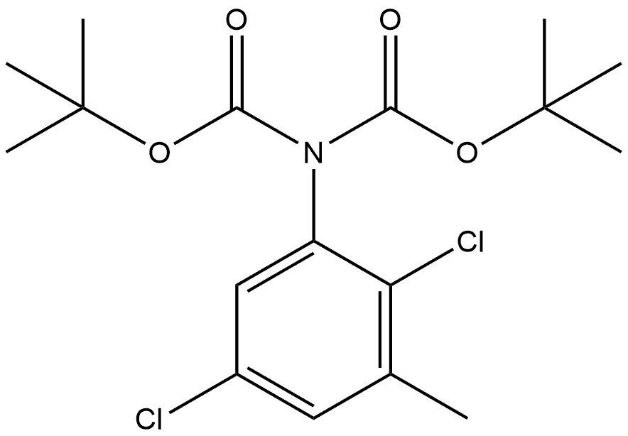 Imidodicarbonic acid, N-(2,5-dichloro-3-methylphenyl)-, C,C′-bis(1,1-dimethylethyl) ester Structural