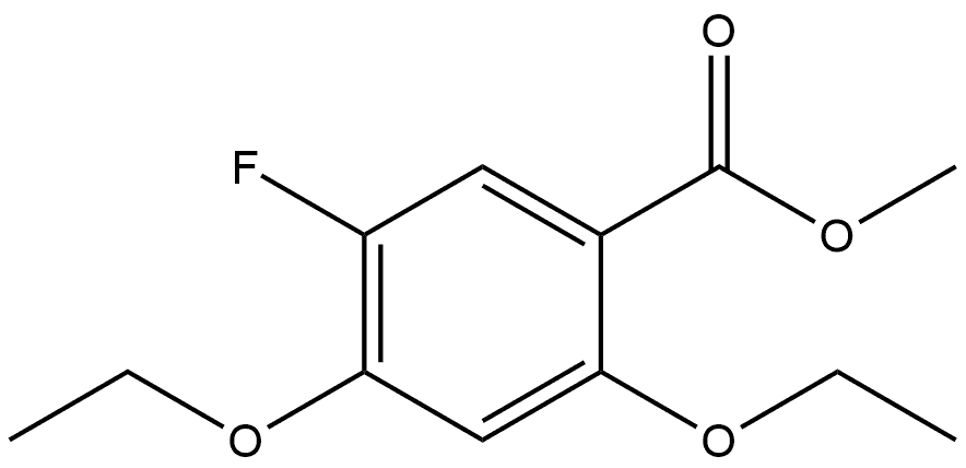 Methyl 2,4-diethoxy-5-fluorobenzoate Structural