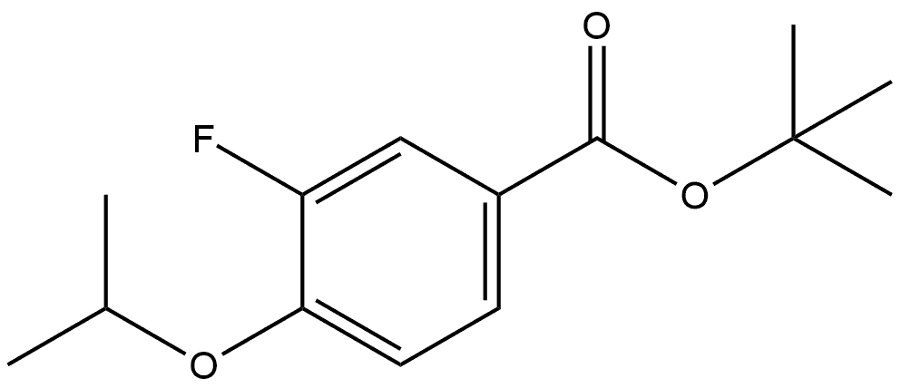 Tert-butyl 3-fluoro-4-isopropoxybenzoate Structural