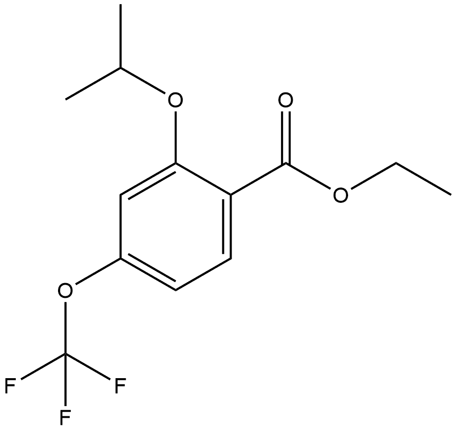 Ethyl 2-isopropoxy-4-(trifluoromethoxy)benzoate Structural