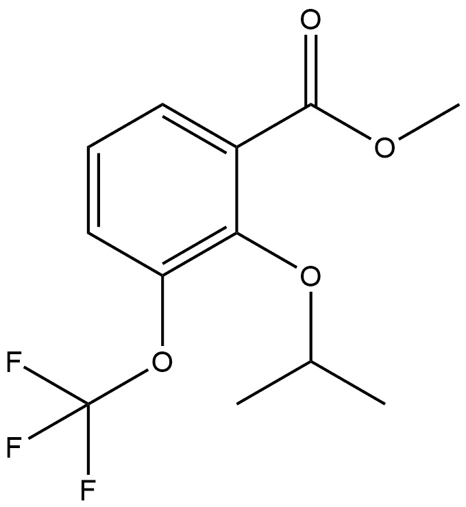 Methyl 2-isopropoxy-3-(trifluoromethoxy)benzoate Structural