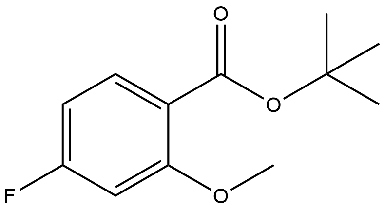 tert-butyl 4-fluoro-2-methoxybenzoate Structural
