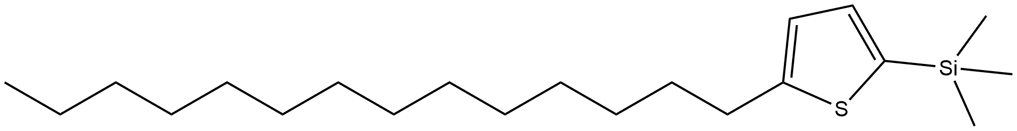 Trimethyl(5-tetradecylthiophen-2-yl)silane Structural