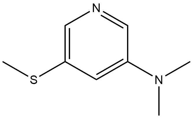 N,N-Dimethyl-5-(methylthio)pyridin-3-amine Structural
