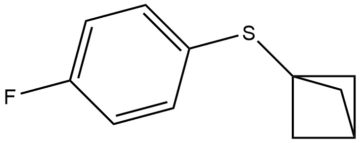 bicyclo[1.1.1]pentan-1-yl(4-fluorophenyl)sulfane Structural