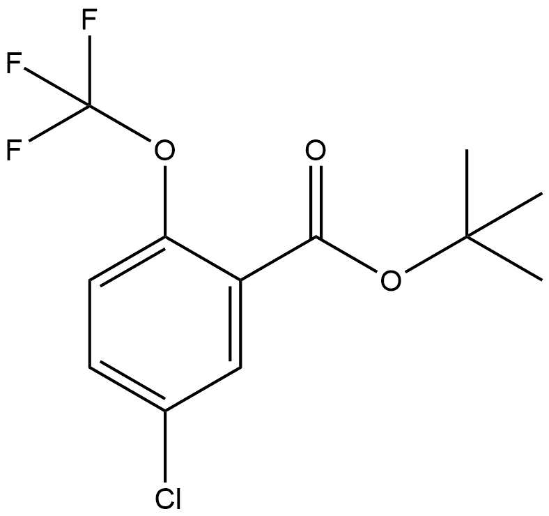 tert-butyl 5-chloro-2-(trifluoromethoxy)benzoate Structural