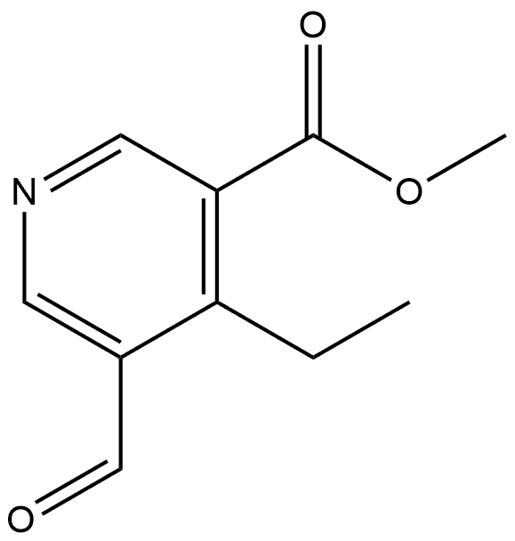 methyl 4-ethyl-5-formylnicotinate Structural