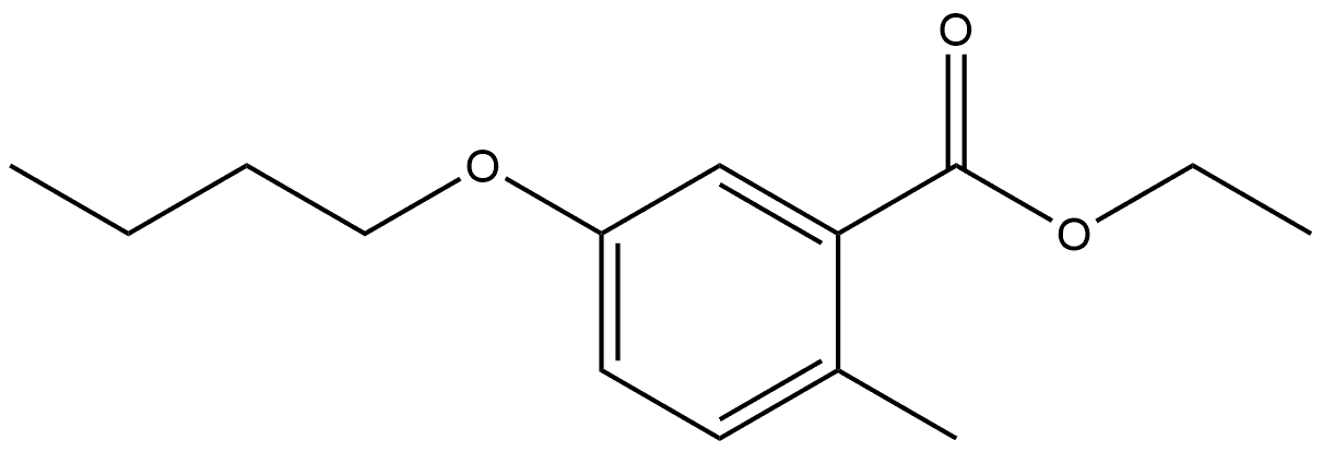 Ethyl 5-butoxy-2-methylbenzoate Structural