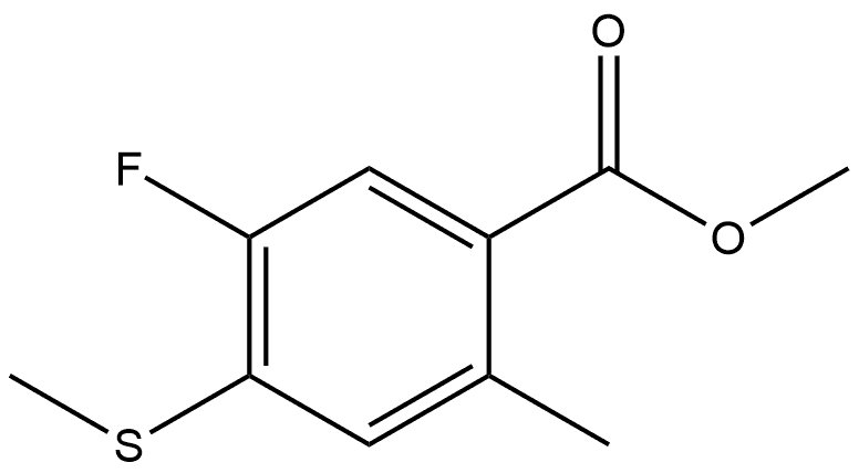 methyl 5-fluoro-2-methyl-4-(methylthio)benzoate Structural