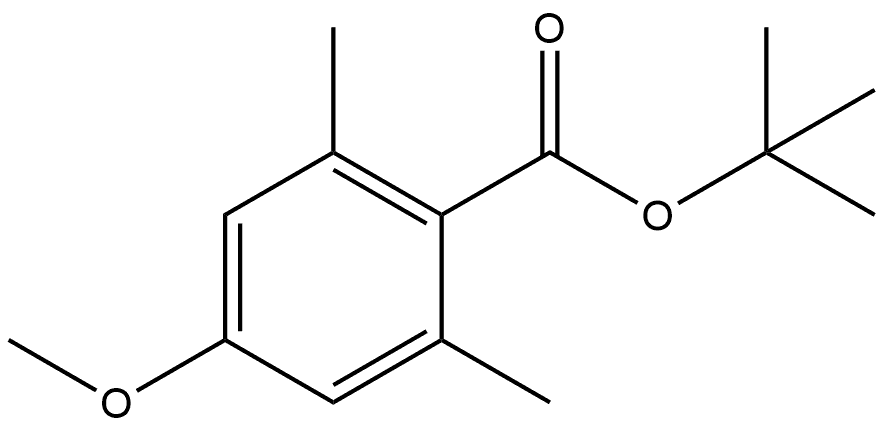 Tert-butyl 4-methoxy-2,6-dimethylbenzoate Structural