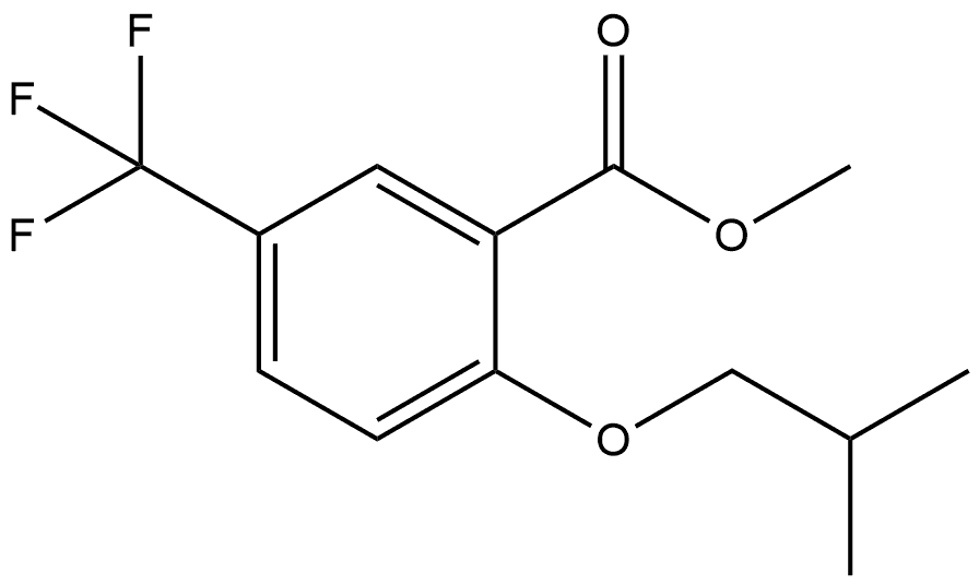 methyl 2-isobutoxy-5-(trifluoromethyl)benzoate Structural