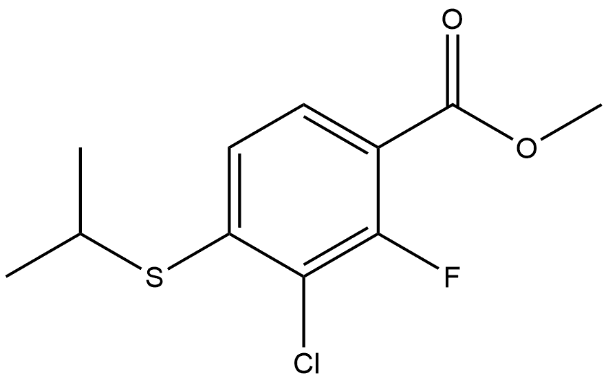 methyl 3-chloro-2-fluoro-4-(isopropylthio)benzoate Structural