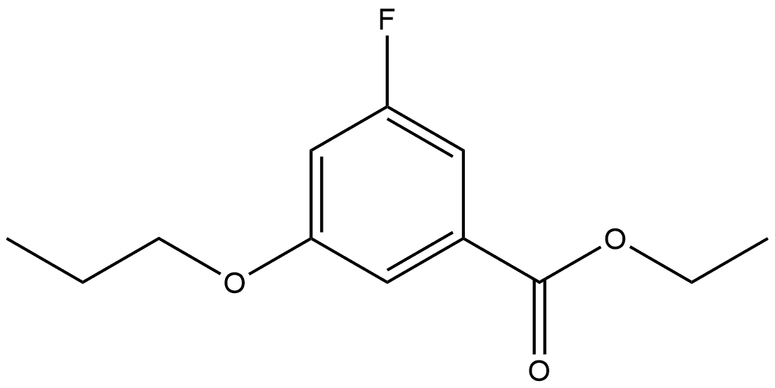 ethyl 3-fluoro-5-propoxybenzoate Structural