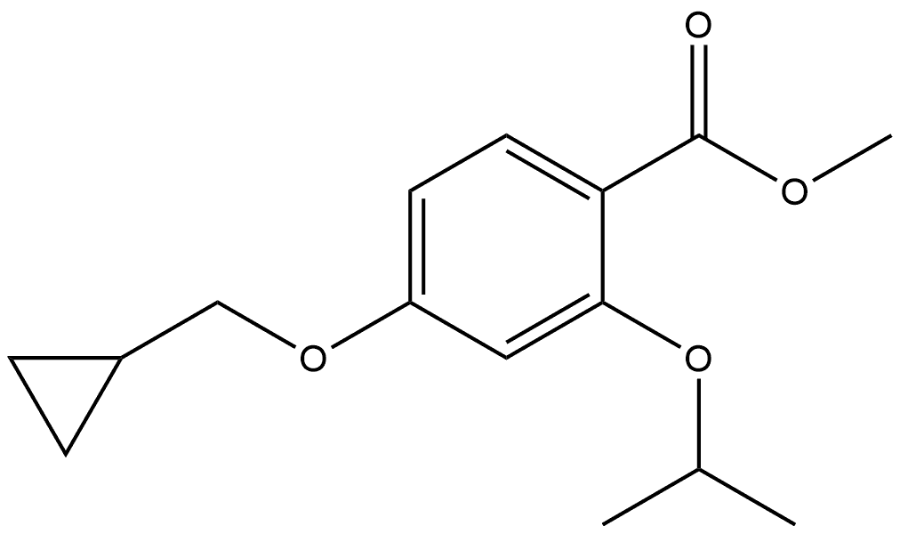 methyl 4-(cyclopropylmethoxy)-2-isopropoxybenzoate Structural