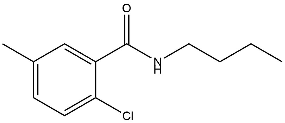 N-butyl-2-chloro-5-methylbenzamide Structural