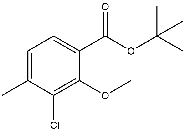 tert-butyl 3-chloro-2-methoxy-4-methylbenzoate Structural