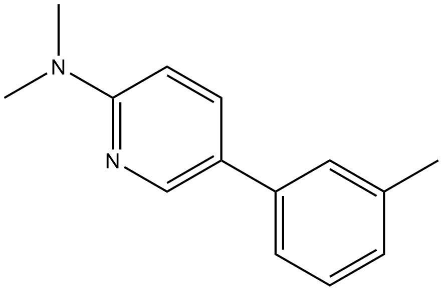 N,N-dimethyl-5-(m-tolyl)pyridin-2-amine Structural