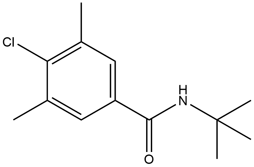 N-(tert-butyl)-4-chloro-3,5-dimethylbenzamide Structural