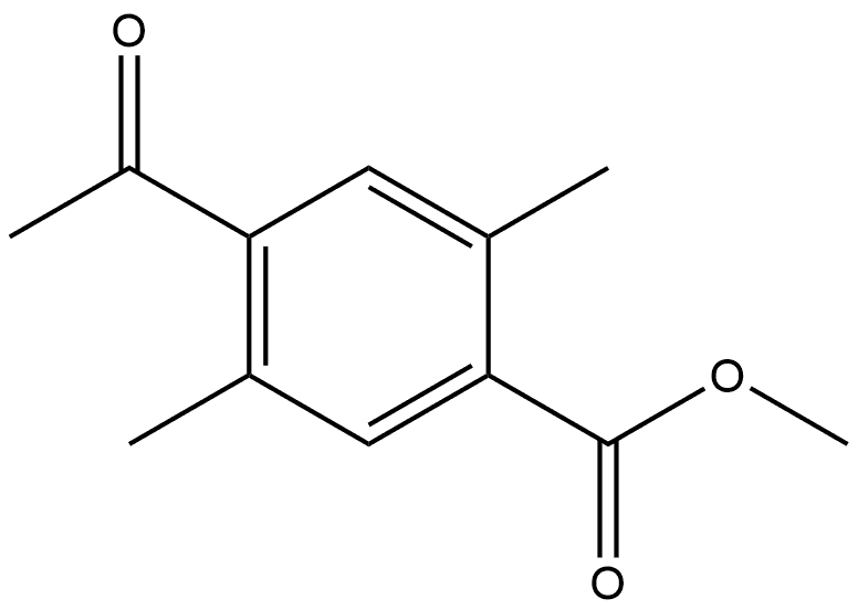 methyl 4-acetyl-2,5-dimethylbenzoate Structural