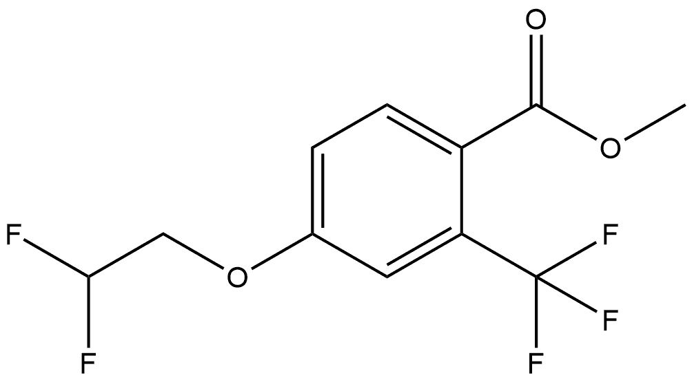 methyl 4-(2,2-difluoroethoxy)-2-(trifluoromethyl)benzoate Structural