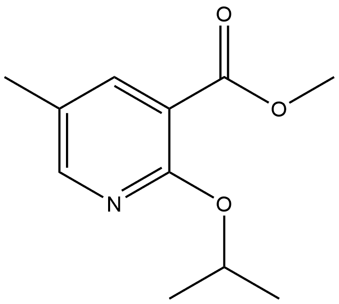 methyl 2-isopropoxy-5-methylnicotinate Structural