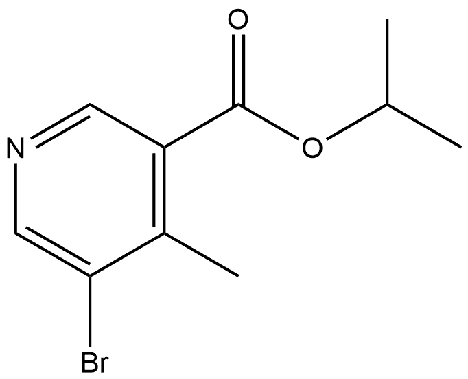 isopropyl 5-bromo-4-methylnicotinate Structural