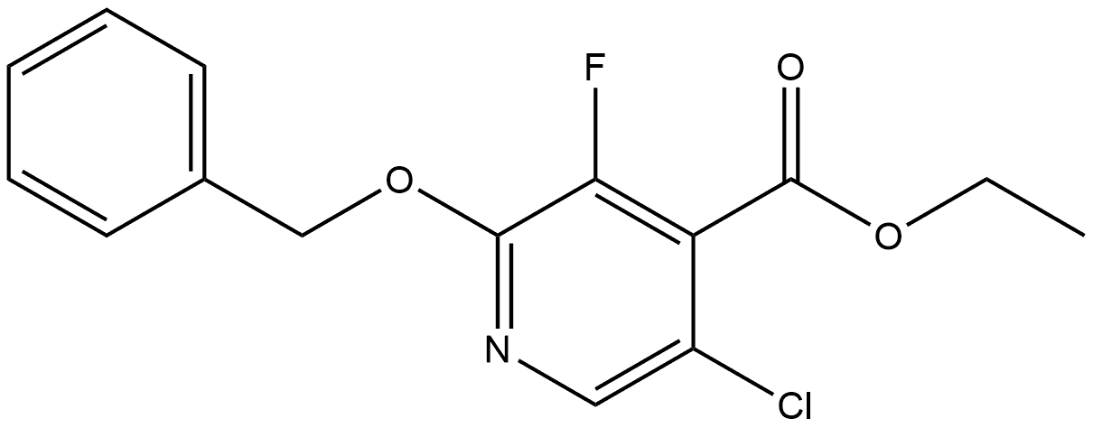 ethyl 2-(benzyloxy)-5-chloro-3-fluoroisonicotinate Structural