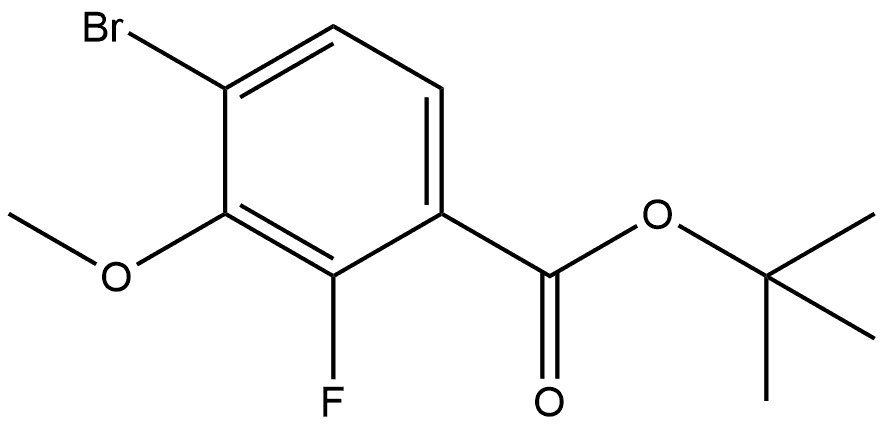 tert-butyl 4-bromo-2-fluoro-3-methoxybenzoate Structural