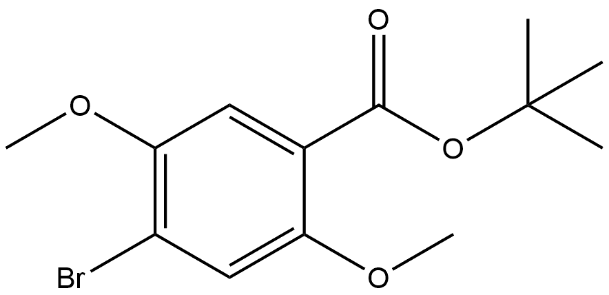 tert-butyl 4-bromo-2,5-dimethoxybenzoate Structural