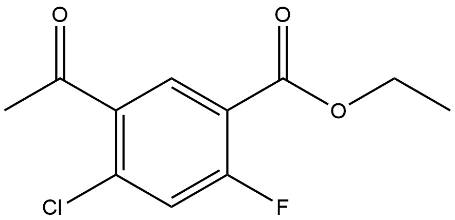 ethyl 5-acetyl-4-chloro-2-fluorobenzoate Structural
