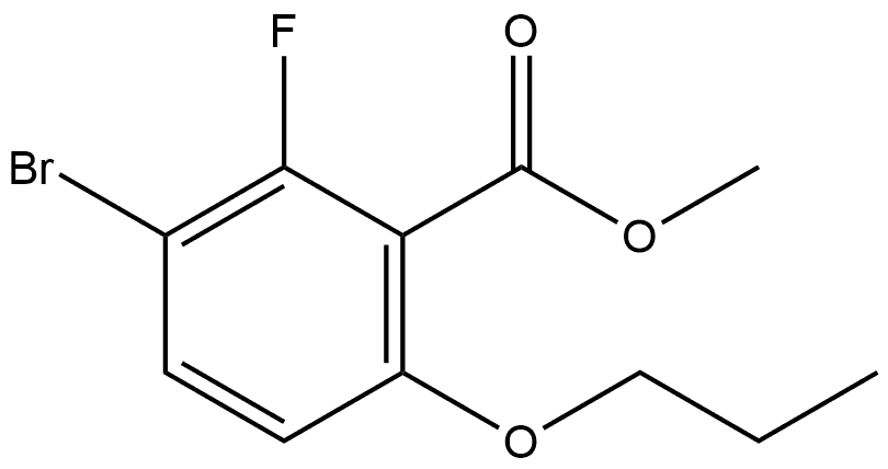 Methyl 3-bromo-2-fluoro-6-propoxybenzoate Structural