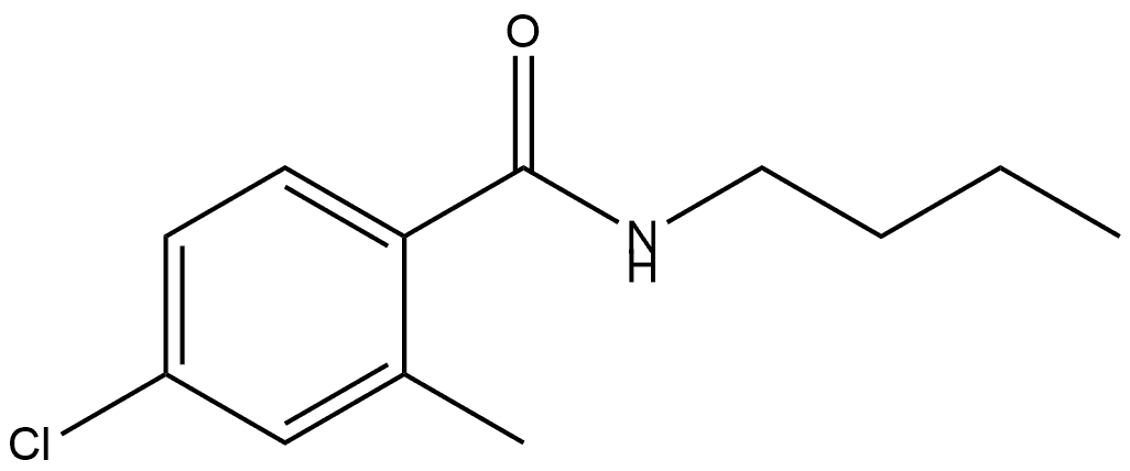 N-butyl-4-chloro-2-methylbenzamide Structural
