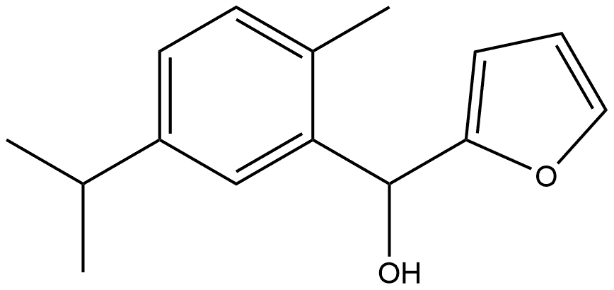 furan-2-yl(5-isopropyl-2-methylphenyl)methanol Structural