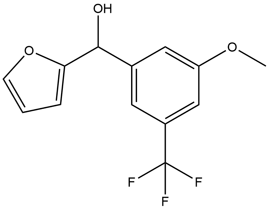 furan-2-yl(3-methoxy-5-(trifluoromethyl)phenyl)methanol Structural