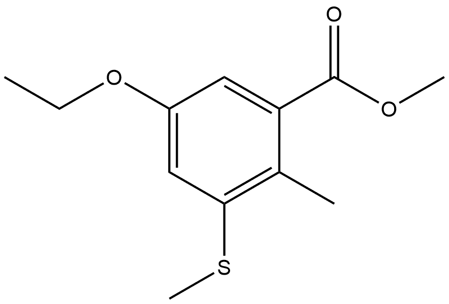 methyl 5-ethoxy-2-methyl-3-(methylthio)benzoate Structural