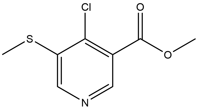 methyl 4-chloro-5-(methylthio)nicotinate Structural