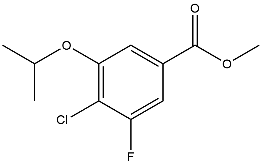 methyl 4-chloro-3-fluoro-5-isopropoxybenzoate Structural