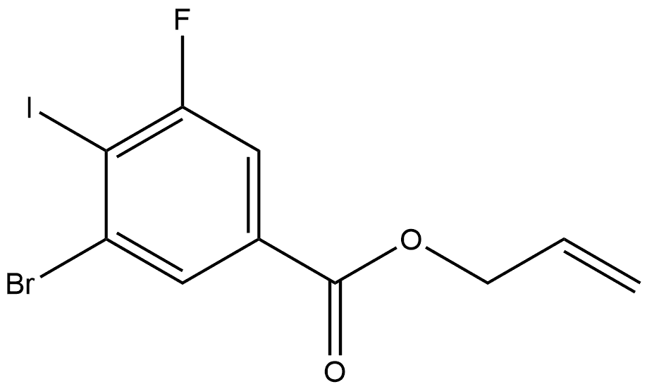 allyl 3-bromo-5-fluoro-4-iodobenzoate Structural