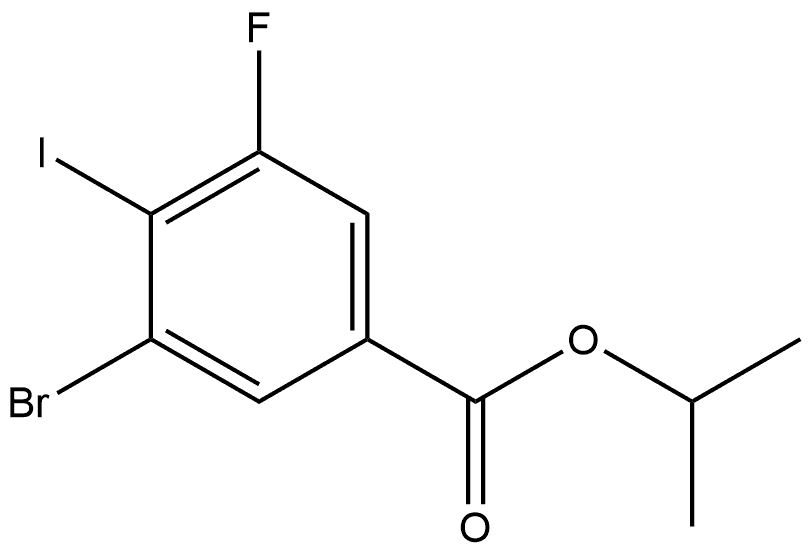 isopropyl 3-bromo-5-fluoro-4-iodobenzoate Structural