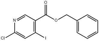 Benzyl 6-chloro-4-iodonicotinate Structural
