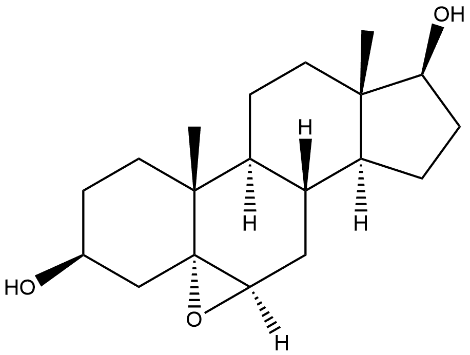 Androstane-3,17-diol, 5,6-epoxy-, (3β,5α,6α,17β)- Structural