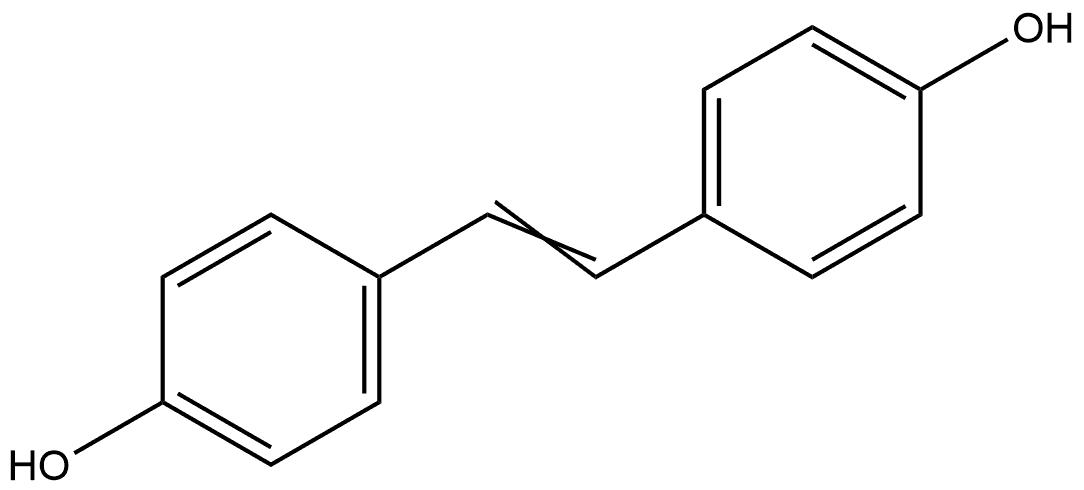 Phenol, 4,4'-(1Z)-1,2-ethenediylbis- Structural