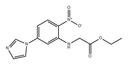Glycine, N-[5-(1H-imidazol-1-yl)-2-nitrophenyl]-, ethyl ester Structural